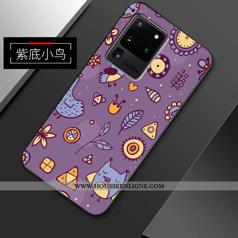 Coque Samsung Galaxy S20 Ultra Fluide Doux En Silicone Petit Incassable Étoile Tendance Dessin Animé