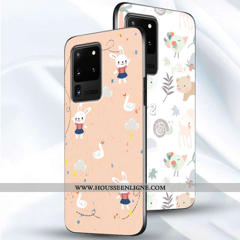 Coque Samsung Galaxy S20 Ultra Fluide Doux En Silicone Petit Incassable Étoile Tendance Dessin Animé