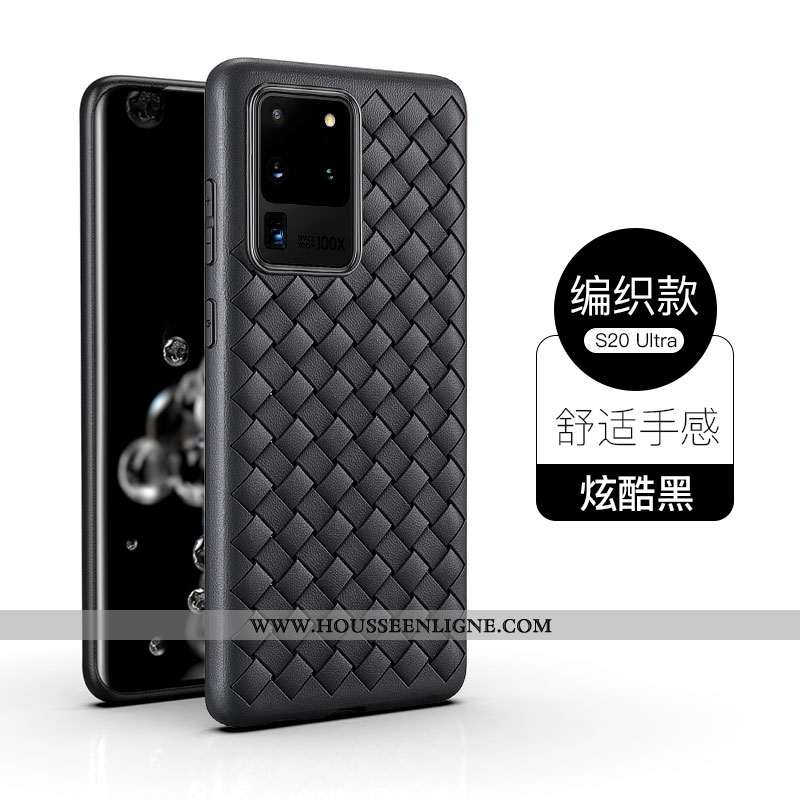Coque Samsung Galaxy S20 Ultra Fluide Doux Protection Arbres Téléphone Portable Business Étui Incass