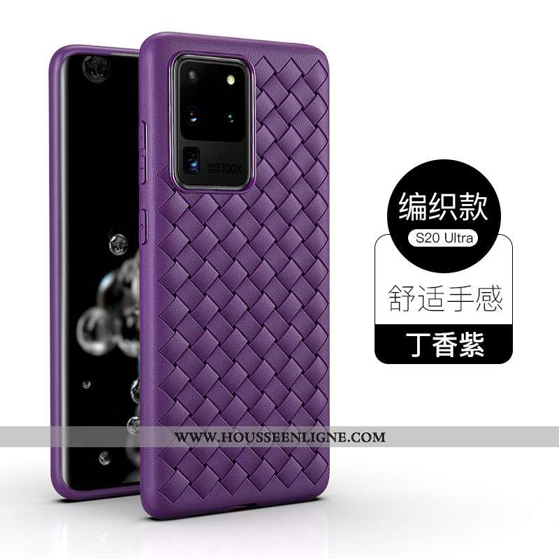 Coque Samsung Galaxy S20 Ultra Fluide Doux Protection Arbres Téléphone Portable Business Étui Incass