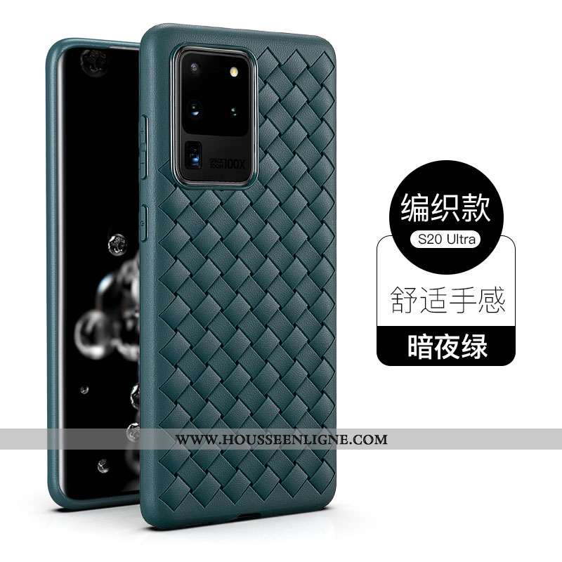 Coque Samsung Galaxy S20 Ultra Fluide Doux Protection Arbres Téléphone Portable Business Étui Incass