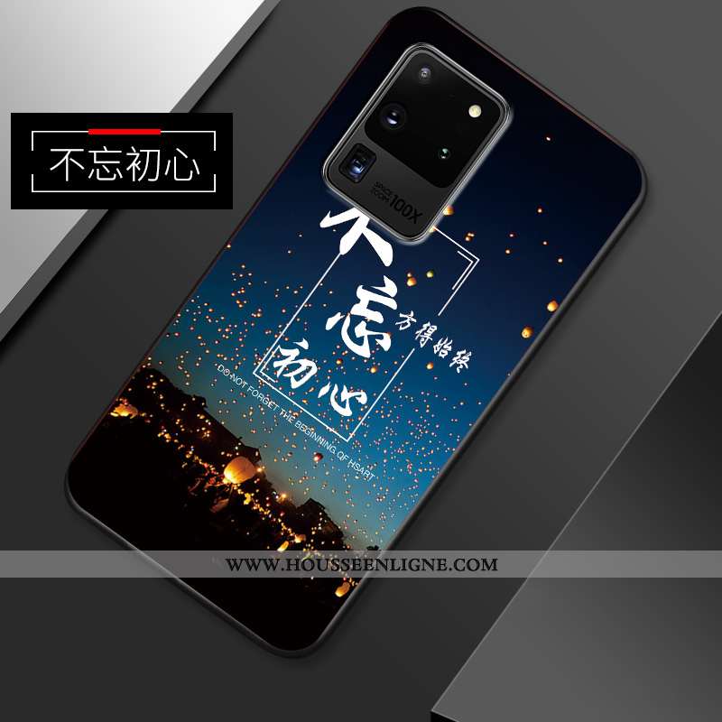 Coque Samsung Galaxy S20 Ultra Fluide Doux Silicone Incassable Net Rouge Tout Compris Protection Ble