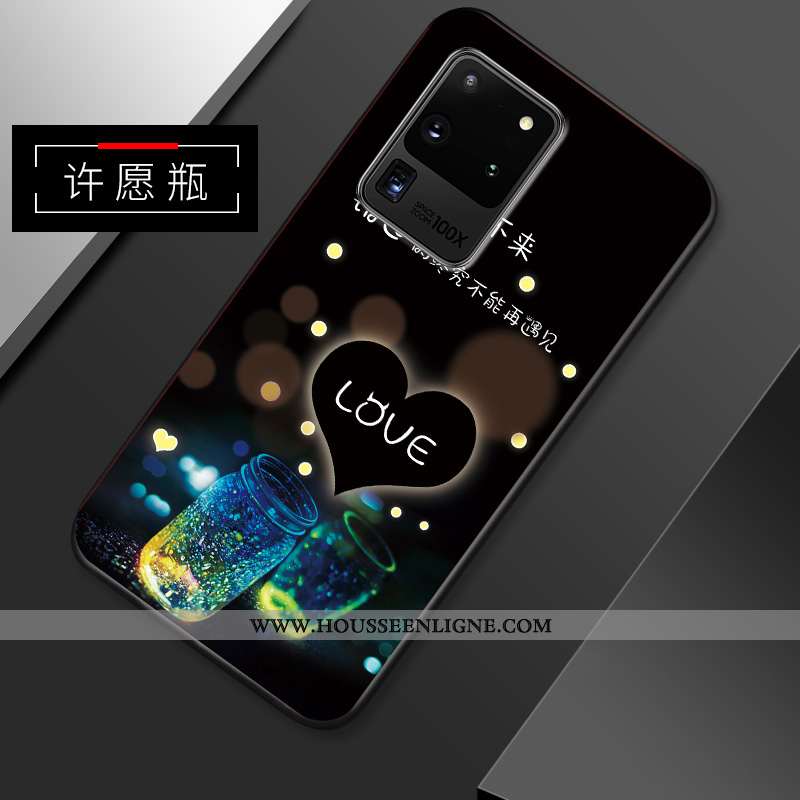 Coque Samsung Galaxy S20 Ultra Fluide Doux Silicone Incassable Net Rouge Tout Compris Protection Ble