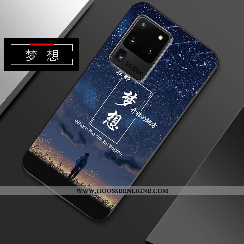 Coque Samsung Galaxy S20 Ultra Fluide Doux Silicone Incassable Net Rouge Tout Compris Protection Ble