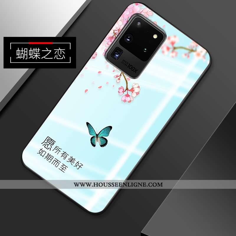 Coque Samsung Galaxy S20 Ultra Personnalité Créatif Étoile Fluide Doux Vintage Tout Compris Rose