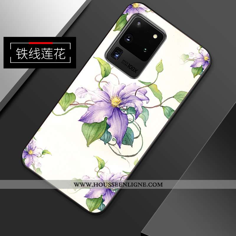 Coque Samsung Galaxy S20 Ultra Personnalité Créatif Étoile Fluide Doux Vintage Tout Compris Rose