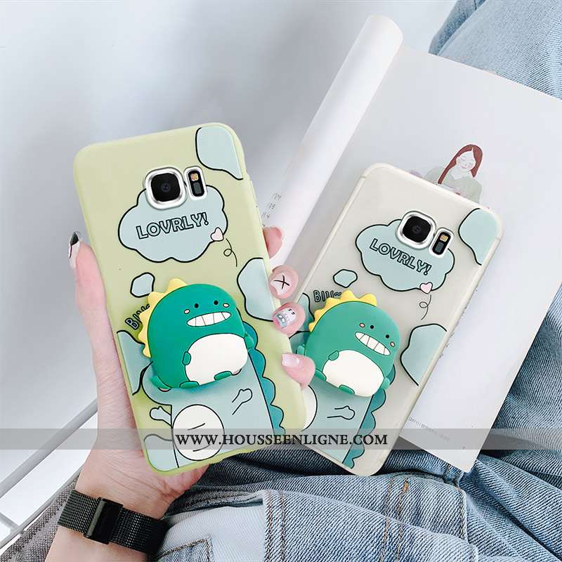Coque Samsung Galaxy S6 Créatif Dessin Animé Incassable Téléphone Portable Dragon Petit Charmant Ble