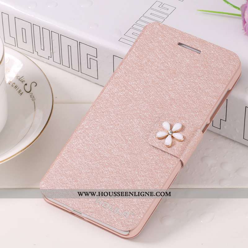 Coque Samsung Galaxy S6 Cuir Tendance Nouveau Étoile Téléphone Portable Rose Housse