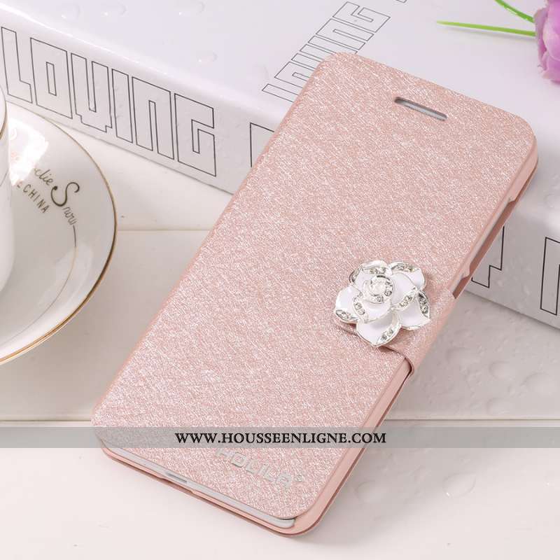 Coque Samsung Galaxy S6 Cuir Tendance Nouveau Étoile Téléphone Portable Rose Housse