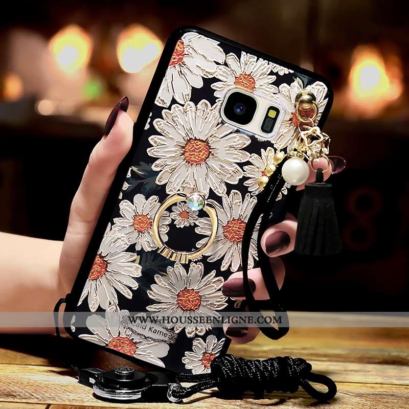 Coque Samsung Galaxy S6 Edge Personnalité Tendance Blanc Étoile Téléphone Portable Blanche