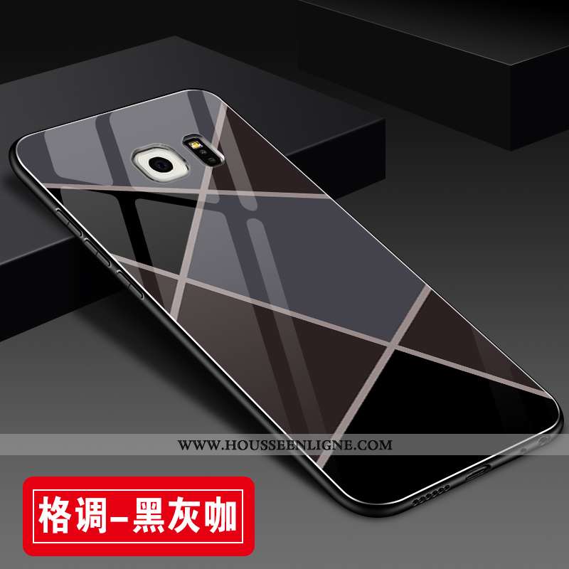 Coque Samsung Galaxy S6 Edge Tendance Fluide Doux Incassable Protection Personnalité Créatif Tout Co