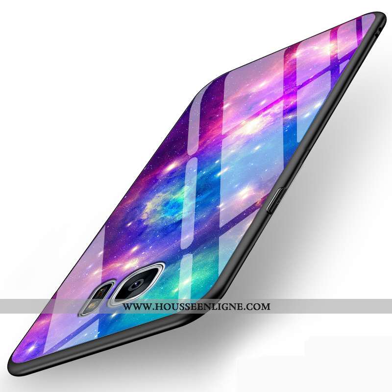 Coque Samsung Galaxy S6 Edge Verre Personnalité Dessin Animé Charmant Créatif Protection Incassable 
