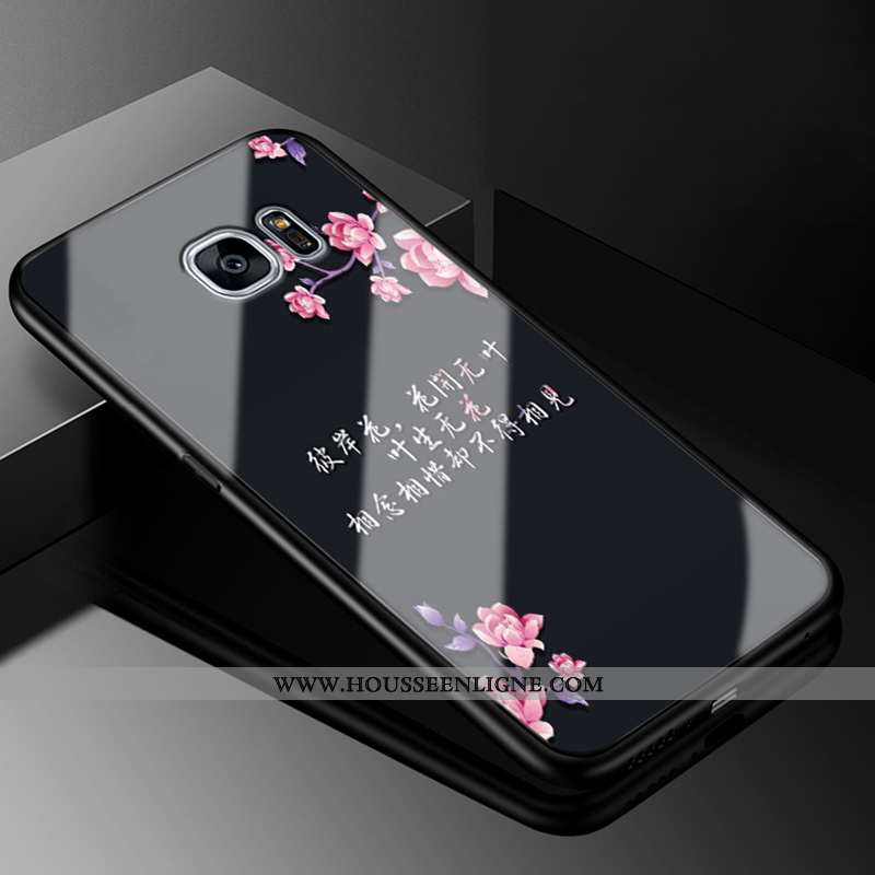 Coque Samsung Galaxy S6 Edge Verre Personnalité Dessin Animé Charmant Créatif Protection Incassable 