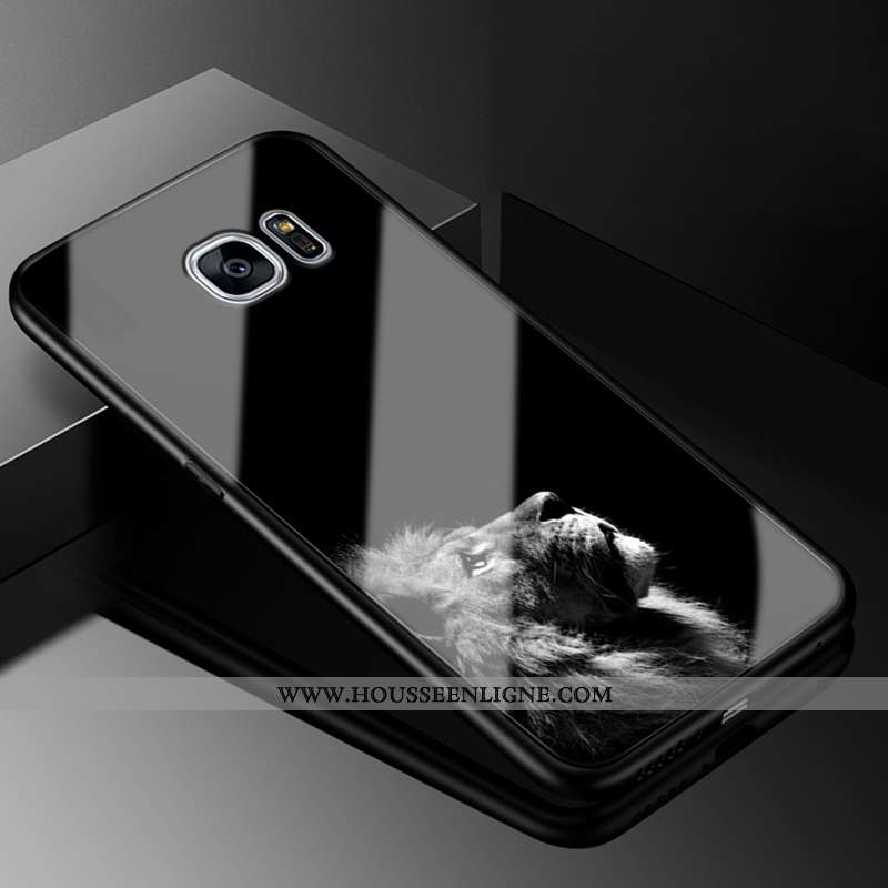 Coque Samsung Galaxy S6 Edge Verre Personnalité Dessin Animé Charmant Créatif Protection Incassable 
