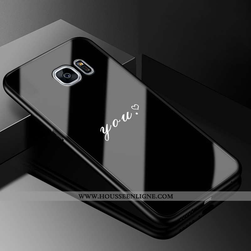 Coque Samsung Galaxy S6 Edge Verre Personnalité Dessin Animé Charmant Créatif Protection Incassable 
