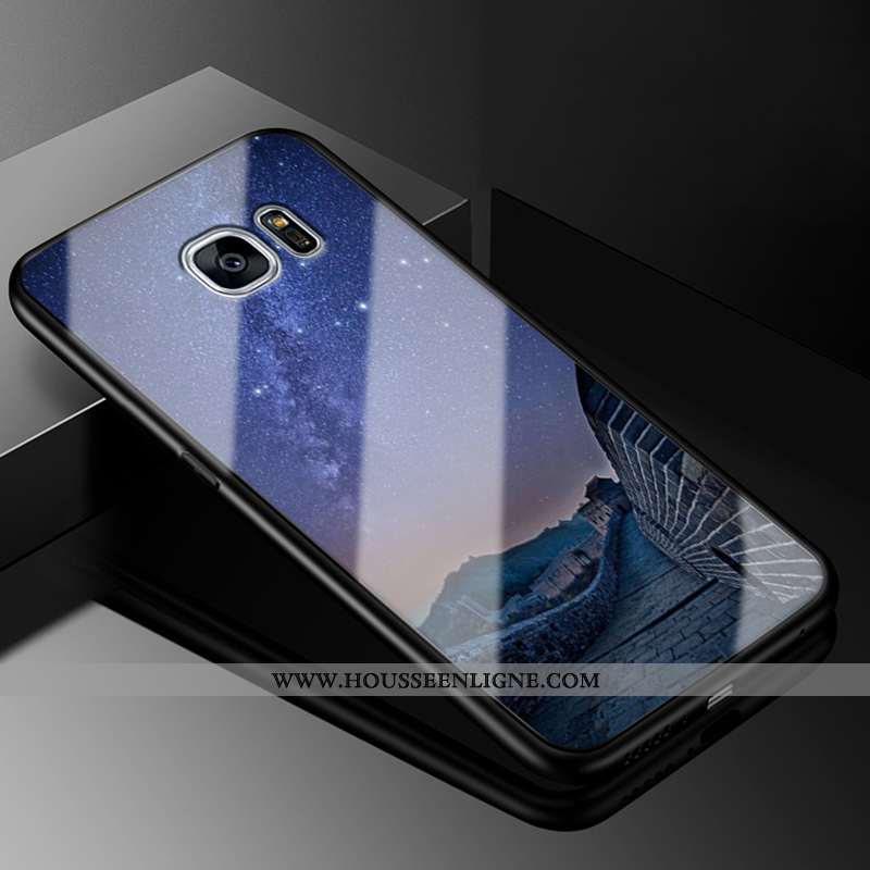 Coque Samsung Galaxy S6 Edge Verre Personnalité Dessin Animé Charmant Créatif Protection Incassable 