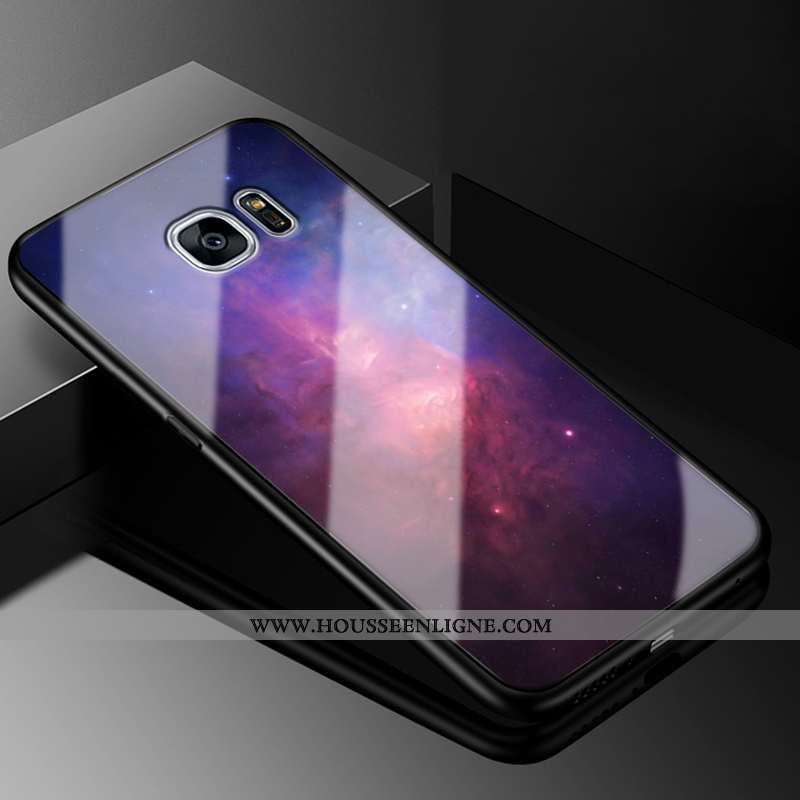 Coque Samsung Galaxy S6 Edge Verre Personnalité Dessin Animé Charmant Créatif Protection Incassable 