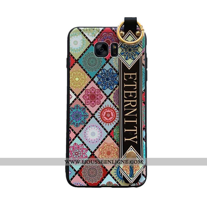 Coque Samsung Galaxy S6 Silicone Personnalité Tendance Tout Compris Style Chinois Étoile Verte