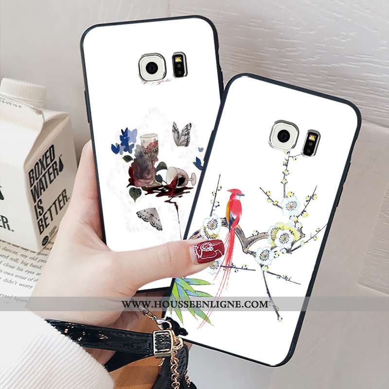 Coque Samsung Galaxy S6 Verre Personnalité Étui Tout Compris Incassable Téléphone Portable Créatif B