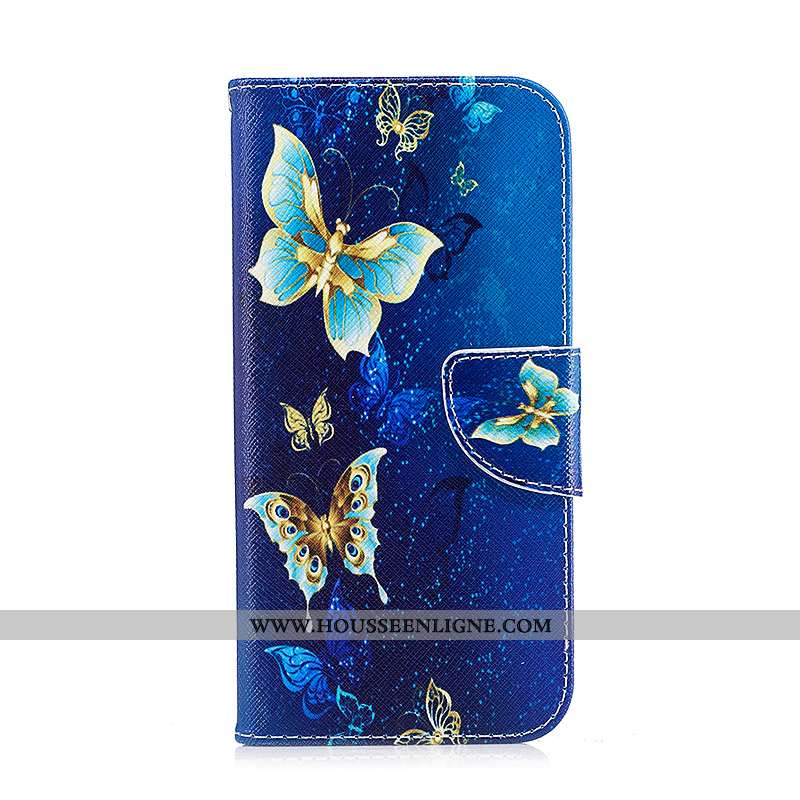 Coque Samsung Galaxy S7 Edge Protection Cuir Housse Noir Étui Peinture Téléphone Portable