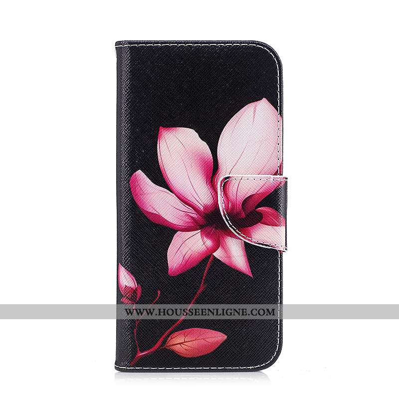 Coque Samsung Galaxy S7 Edge Protection Cuir Housse Noir Étui Peinture Téléphone Portable