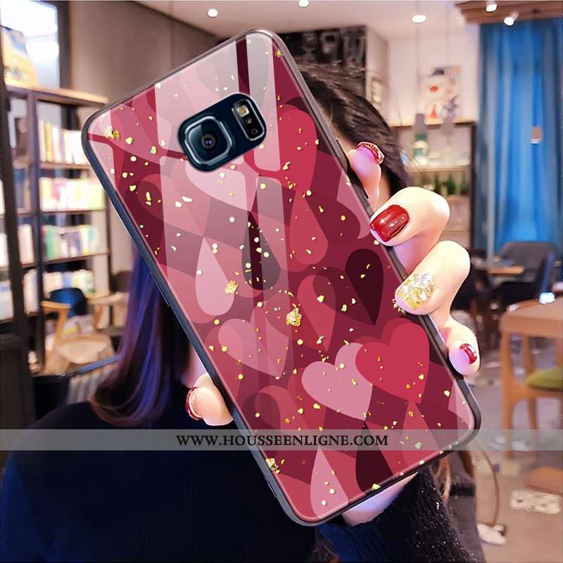 Coque Samsung Galaxy S7 Edge Silicone Protection Étui Étoile Verre Fluide Doux Blanche