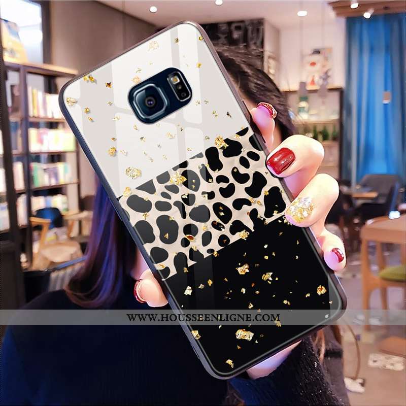 Coque Samsung Galaxy S7 Edge Silicone Protection Étui Étoile Verre Fluide Doux Blanche