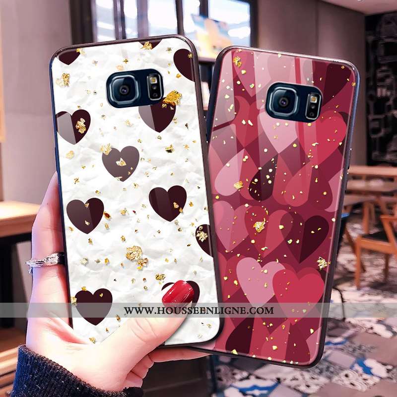 Coque Samsung Galaxy S7 Edge Silicone Protection Étui Étoile Verre Fluide Doux Blanche