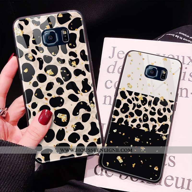 Coque Samsung Galaxy S7 Edge Silicone Protection Étui Étoile Verre Fluide Doux Blanche