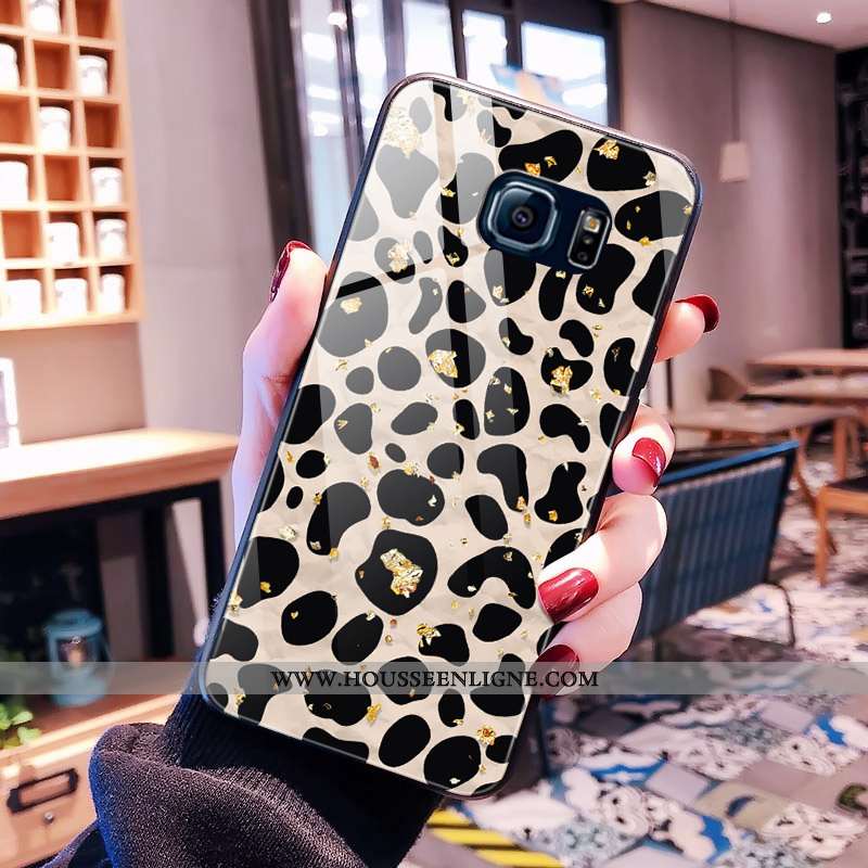 Coque Samsung Galaxy S7 Edge Silicone Protection Étui Étoile Verre Fluide Doux Blanche