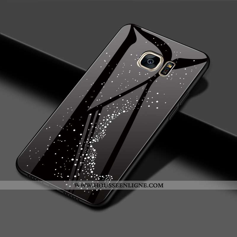 Coque Samsung Galaxy S7 Edge Tendance Légère Amoureux Charmant Étoile Personnalité Rouge