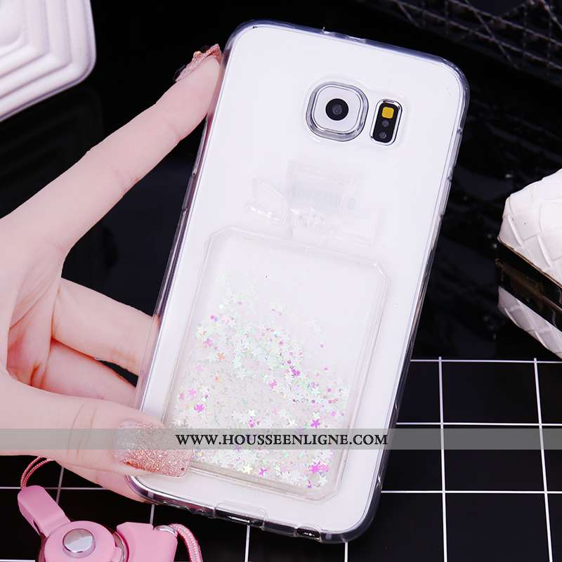 Coque Samsung Galaxy S7 Ornements Suspendus Silicone Étoile Protection Rose Étui