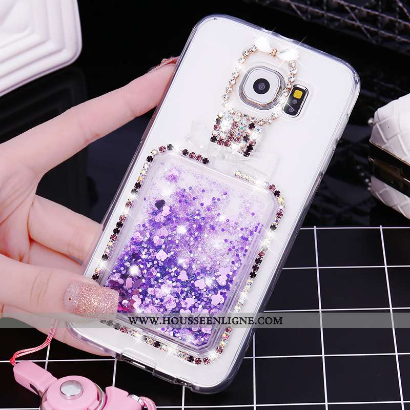 Coque Samsung Galaxy S7 Ornements Suspendus Silicone Étoile Protection Rose Étui