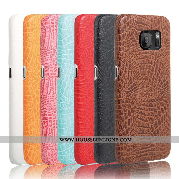 Coque Samsung Galaxy S7 Protection Étoile Noir Téléphone Portable Difficile Étui
