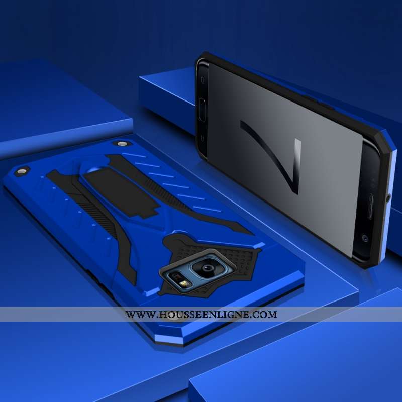 Coque Samsung Galaxy S7 Protection Étoile Tout Compris Étui Incassable Téléphone Portable Rouge