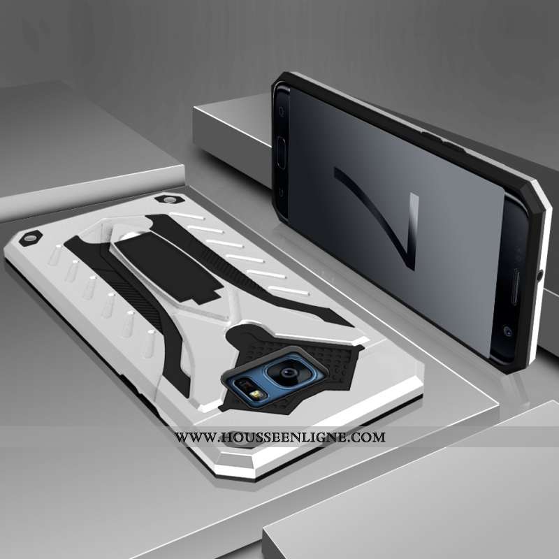 Coque Samsung Galaxy S7 Protection Étoile Tout Compris Étui Incassable Téléphone Portable Rouge