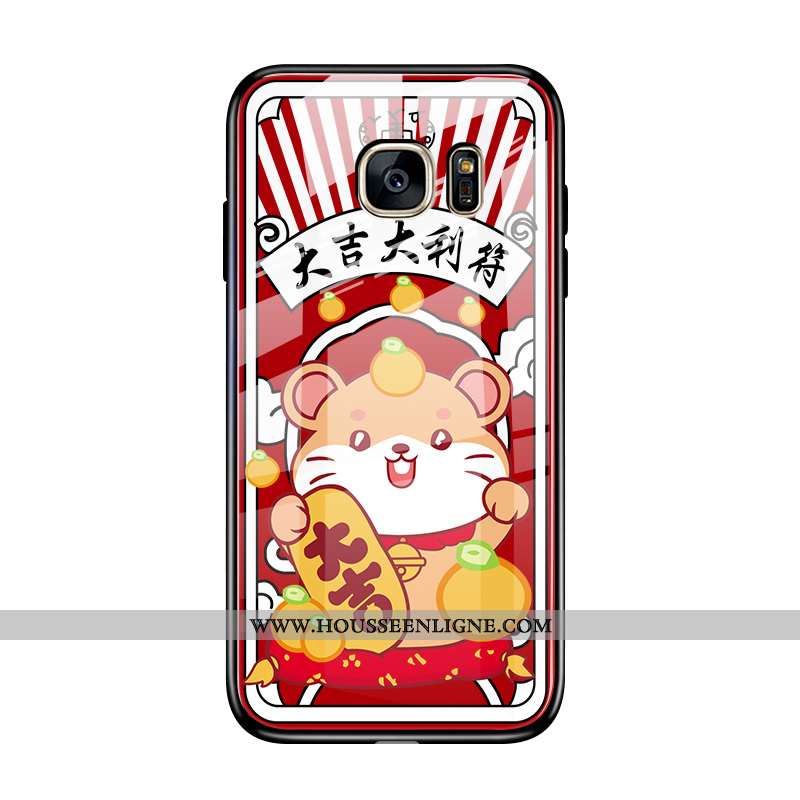 Coque Samsung Galaxy S7 Tendance Protection Incassable Téléphone Portable Dessin Animé Nouveau Rat R