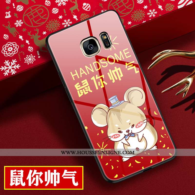Coque Samsung Galaxy S7 Tendance Protection Incassable Téléphone Portable Dessin Animé Nouveau Rat R