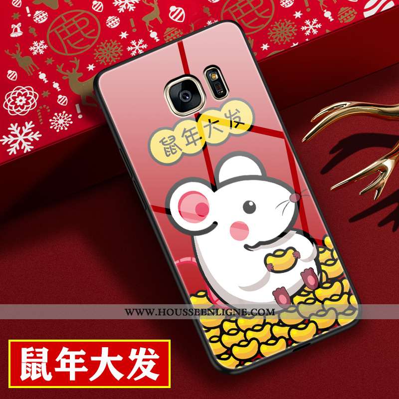 Coque Samsung Galaxy S7 Tendance Protection Incassable Téléphone Portable Dessin Animé Nouveau Rat R