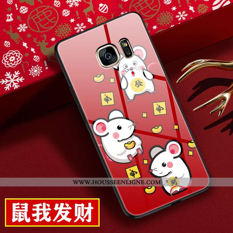 Coque Samsung Galaxy S7 Tendance Protection Incassable Téléphone Portable Dessin Animé Nouveau Rat R