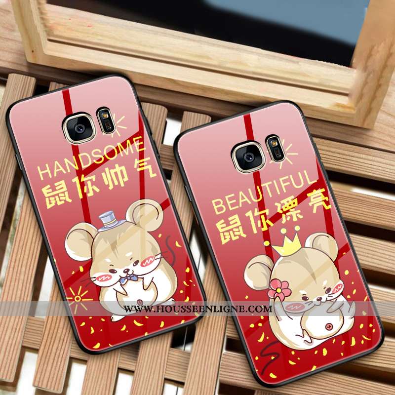 Coque Samsung Galaxy S7 Tendance Protection Incassable Téléphone Portable Dessin Animé Nouveau Rat R