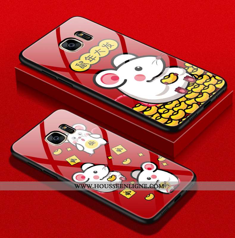 Coque Samsung Galaxy S7 Tendance Protection Incassable Téléphone Portable Dessin Animé Nouveau Rat R