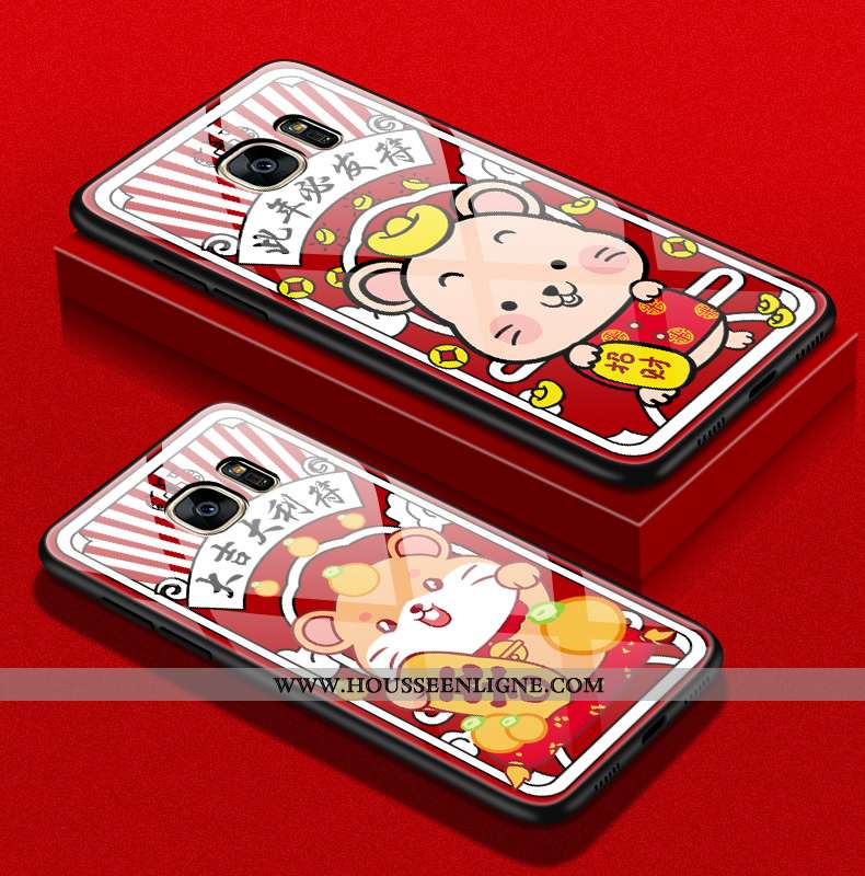Coque Samsung Galaxy S7 Tendance Protection Incassable Téléphone Portable Dessin Animé Nouveau Rat R