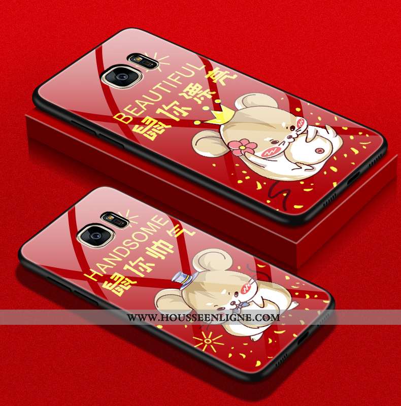 Coque Samsung Galaxy S7 Tendance Protection Incassable Téléphone Portable Dessin Animé Nouveau Rat R