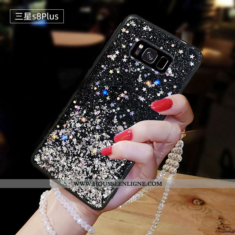 Coque Samsung Galaxy S8+ Créatif Fluide Doux Étoile Tout Compris Personnalité Transparent Blanche