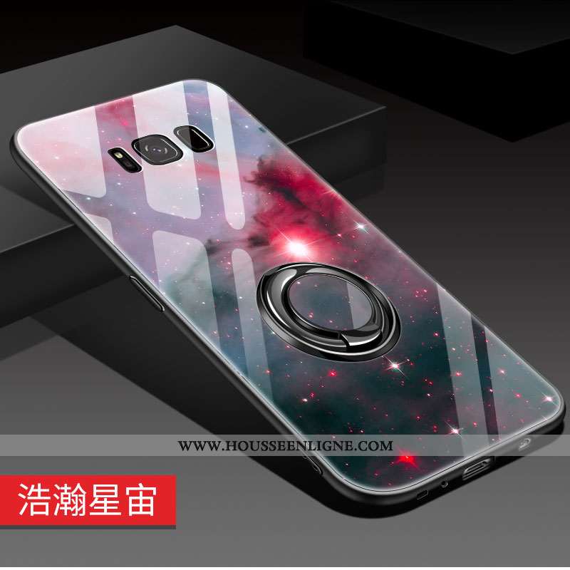Coque Samsung Galaxy S8 Créatif Ultra Miroir Luxe Étoile Silicone Rouge