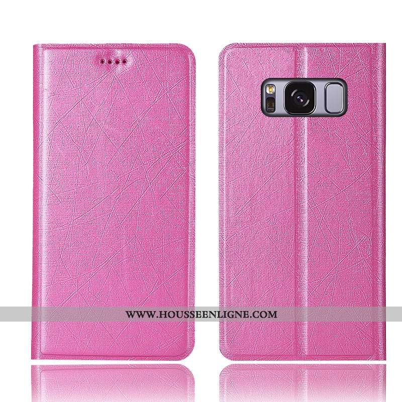 Coque Samsung Galaxy S8+ Cuir Protection Housse Étoile Étui Incassable Noir