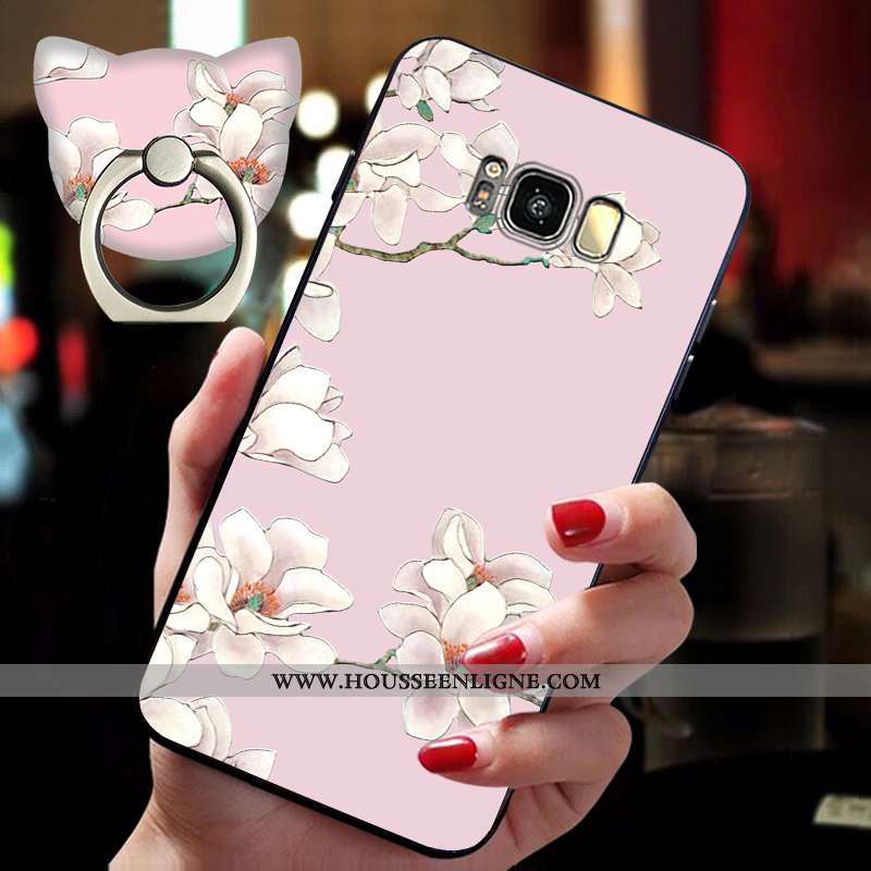 Coque Samsung Galaxy S8 Délavé En Daim Ornements Suspendus Style Chinois Tout Compris Étui Incassabl