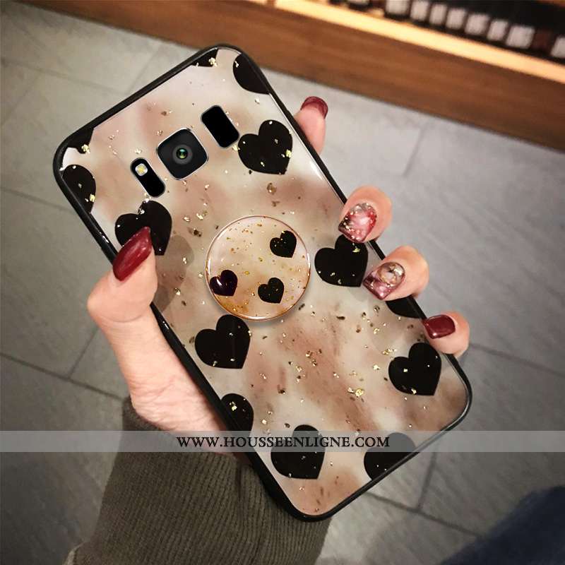 Coque Samsung Galaxy S8+ Protection Tendance Point D'onde Étui Fluide Doux Incassable Rouge