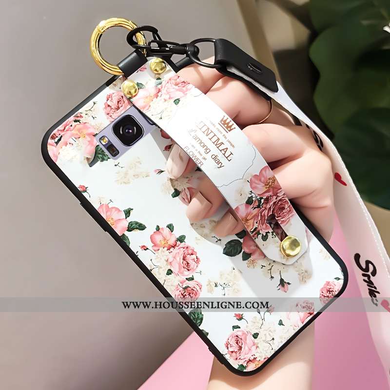Coque Samsung Galaxy S8+ Tendance Fluide Doux Étoile Personnalité Blanc Tout Compris Blanche